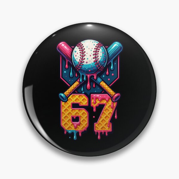 Item preview, Funny Six Seven 67 meme Baseball designed and sold by AdelinaPi.