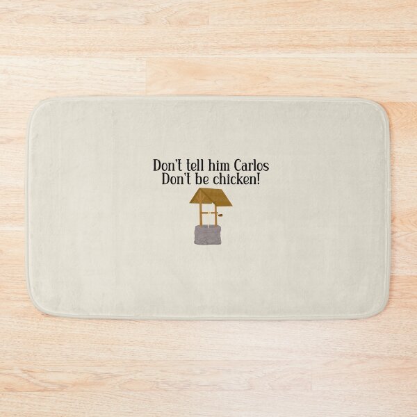 Item preview, Don't tell him Carlos, Don't be Chicken!! designed and sold by Keeping Art Heavenly.