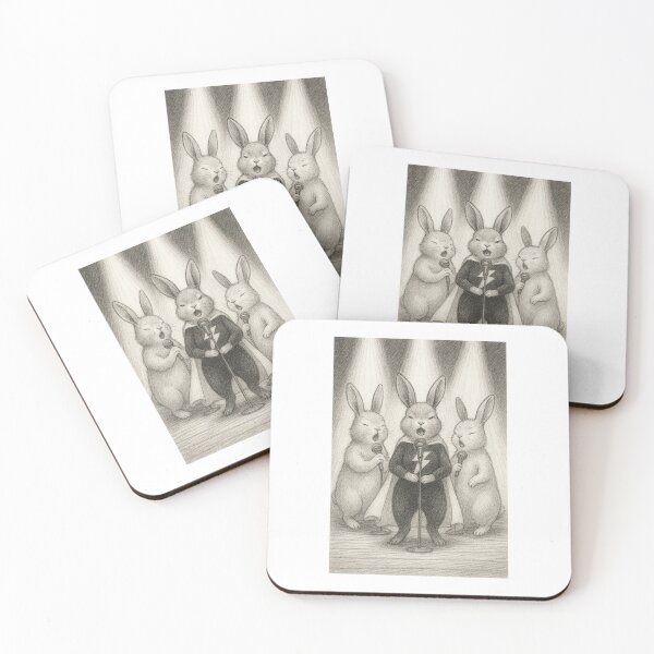 Item preview, Pencil illustration of three singers designed and sold by Irut.