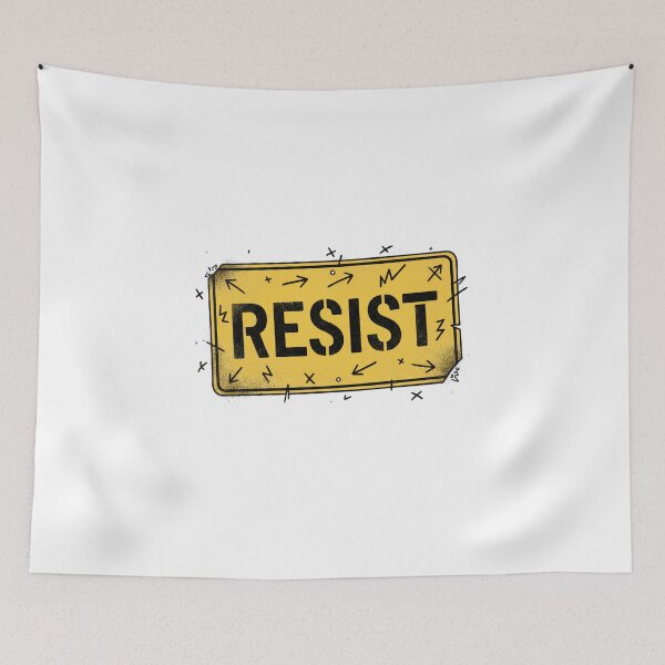 Item preview, RESIST No Kings | Pro-Democracy Hand-Drawn Political Statement Tee designed and sold by gfxpartner.
