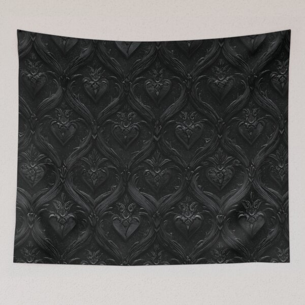 Item preview, Gothic Hearts – Dark Ornament Pattern designed and sold by drizzd.