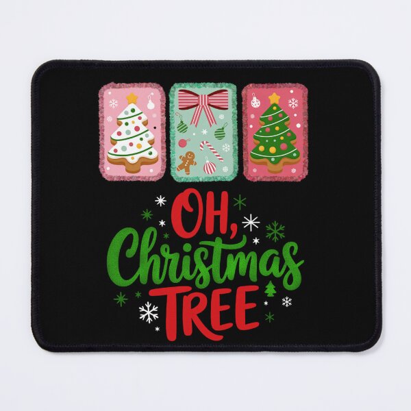 Item preview, Groovy Oh Christmas Tree Cookie Panel Design designed and sold by FreshVibe Prints.