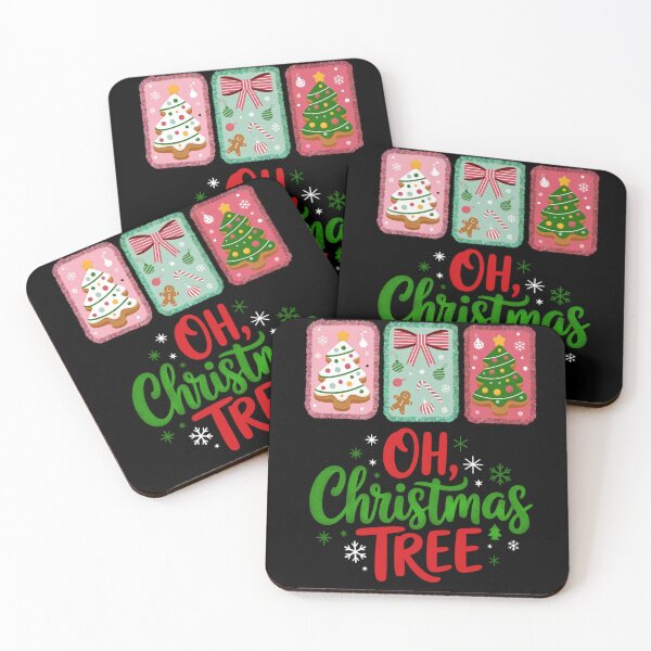 Item preview, Groovy Oh Christmas Tree Cookie Panel Design designed and sold by FreshVibe Prints.