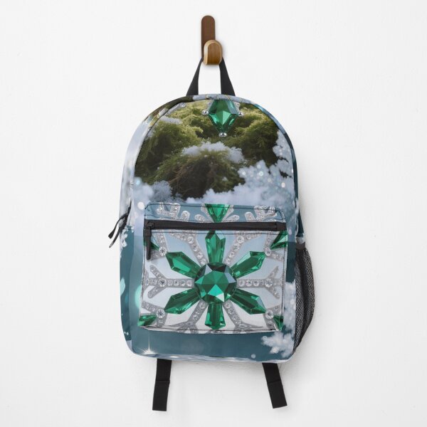 Item preview, Emerald Jewel Snowflake | エメラルド宝石の雪 designed and sold by CamillaCreation.
