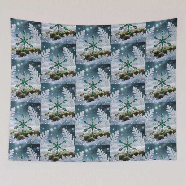 Item preview, Emerald Jewel Snowflake | エメラルド宝石の雪 designed and sold by CamillaCreation.