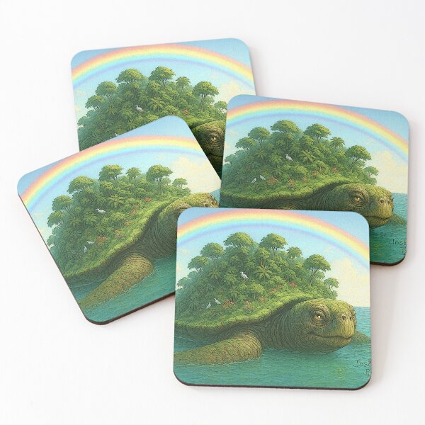 Item preview, Copy of turtle island scene tileartwork 2 designed and sold by tileartwork.