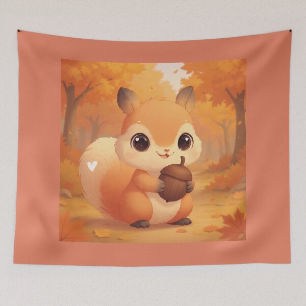 Item preview, Niko– Baby squirrel in a magical fall forest designed and sold by Cute-Companions.
