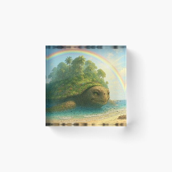Item preview, Copy of Copy of turtle island scene tileartwork 3 designed and sold by tileartwork.