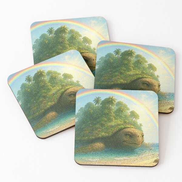 Item preview, Copy of Copy of turtle island scene tileartwork 3 designed and sold by tileartwork.