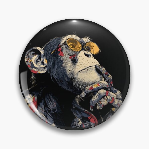 Item preview, Thinking Monkey Wearing Clothes designed and sold by BeeFreeStudio.