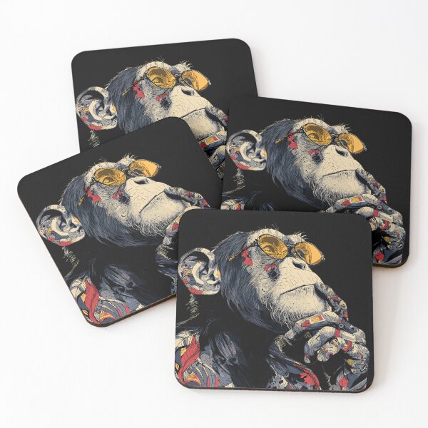 Item preview, Thinking Monkey Wearing Clothes designed and sold by BeeFreeStudio.