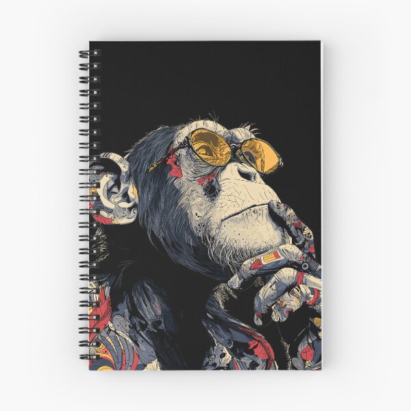 Item preview, Thinking Monkey Wearing Clothes designed and sold by BeeFreeStudio.