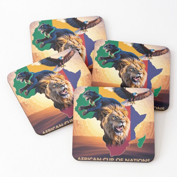 Item preview, Vintage AFCON Morocco 2025 - Retro Atlas Lion & Super Eagles Print designed and sold by SHOPYWOOD ⭐⭐⭐⭐⭐.