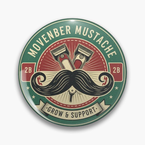 Item preview, Movember Mustache Pro - Vintage Retro Barber Shop Moustache Awareness Design designed and sold by Wear Sculpt.
