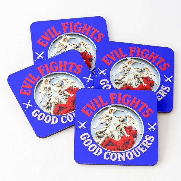 Item preview, Good Conquers Evil | Angel Triumphant Spiritual Design designed and sold by PatriotPrint.