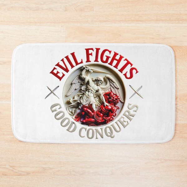 Item preview, 3D Good Conquers Evil | Angel Triumph Embossed Design PNG designed and sold by PatriotPrint.