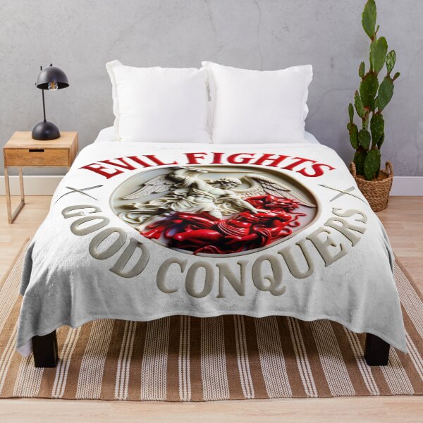 Item preview, 3D Good Conquers Evil | Angel Triumph Embossed Design PNG designed and sold by PatriotPrint.