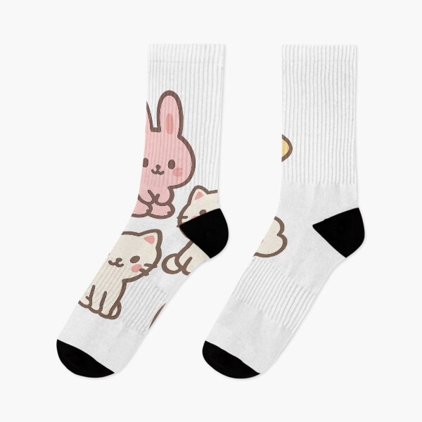 Item preview, Kawaii Cute Characters – Pink Bunny, Cat, Star, Cloud & Strawberry | Pastel Aesthetic Art designed and sold by Steinart.