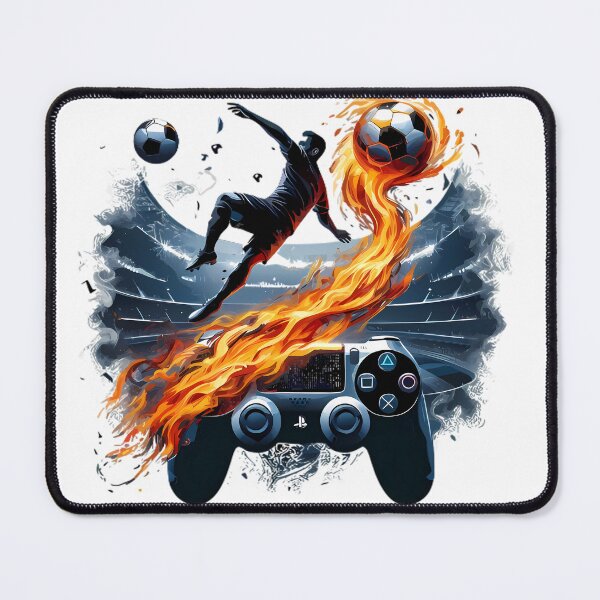 Item preview, FIFA Soccer Gaming Fire PlayStation Art designed and sold by DrawDrip.