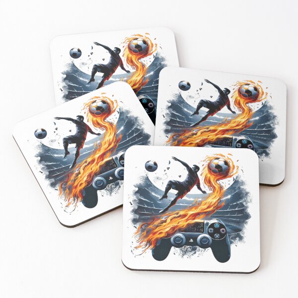 Item preview, Arte de los videojuegos de fútbol FIFA Fire PlayStation designed and sold by DrawDrip.