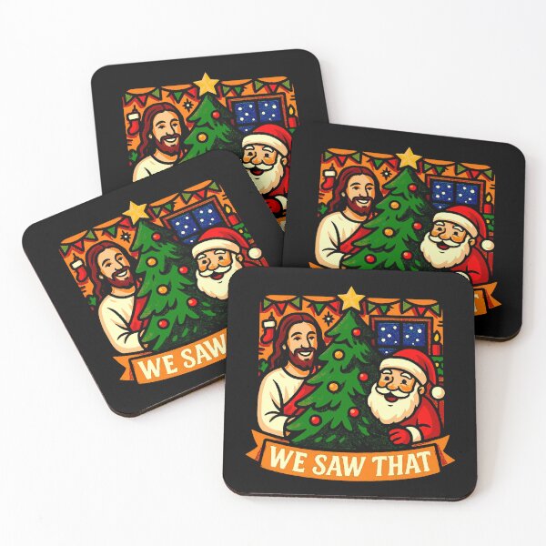 Item preview, We Saw That Jesus Santa Claus Christmas Tree designed and sold by plushism.