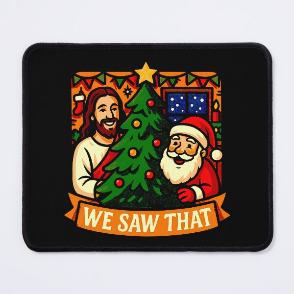 Item preview, We Saw That Jesus Santa Claus Christmas Tree designed and sold by plushism.