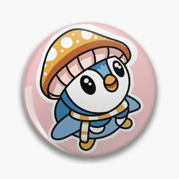Item preview, Pokochama "The penguin with the mushroom hat" designed and sold by Konekoshu.