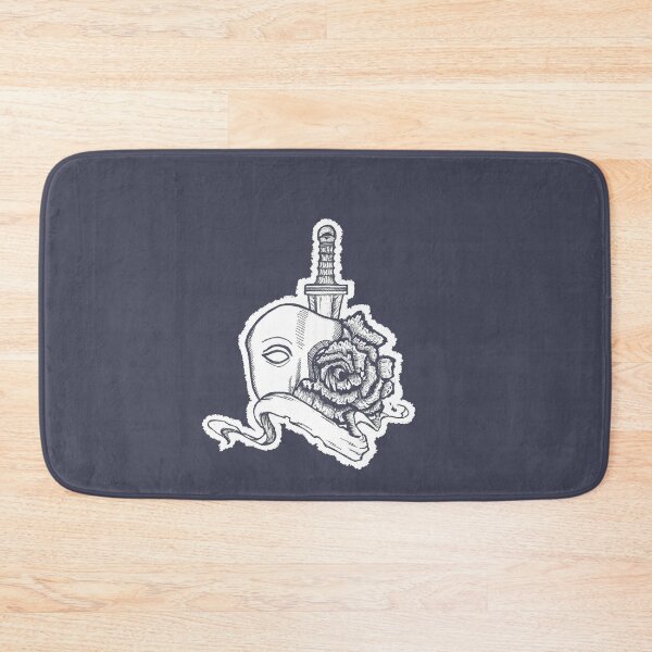 Item preview, Rose, Mask & Dagger | Hand-Drawn Symbolic Design designed and sold by Half Mess.