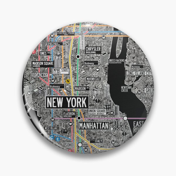 Item preview, New York subway map designed and sold by oliver polanski.