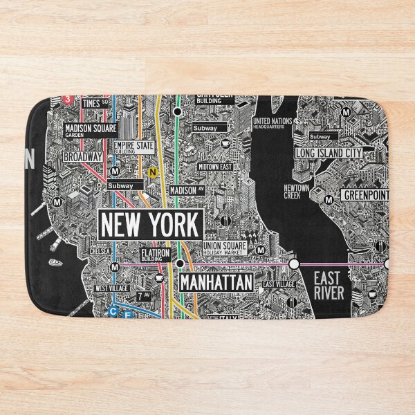 Item preview, New York subway map designed and sold by oliver polanski.
