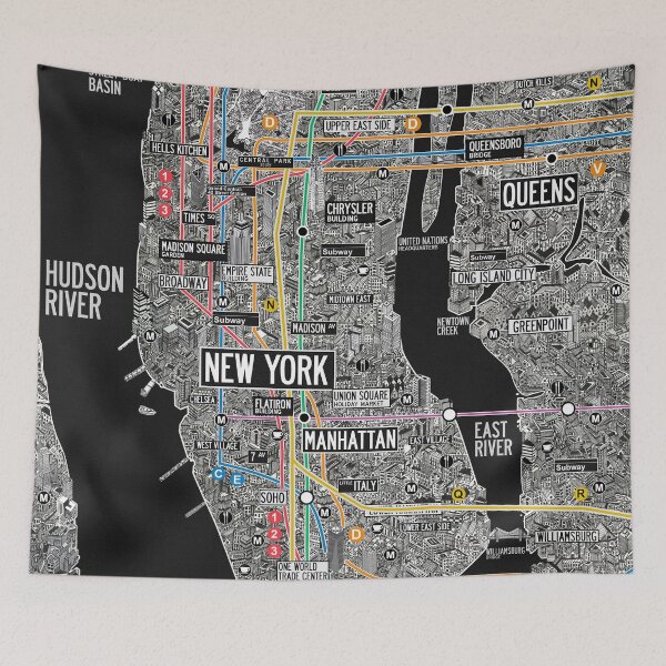 Item preview, New York subway map designed and sold by oliver polanski.