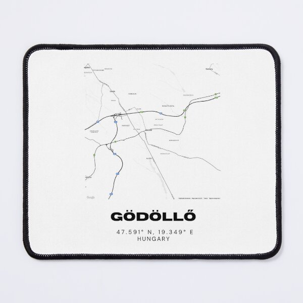 Item preview, Gödöllő Hungary Map | Minimalist Black & White City Poster designed and sold by RM-Journey.