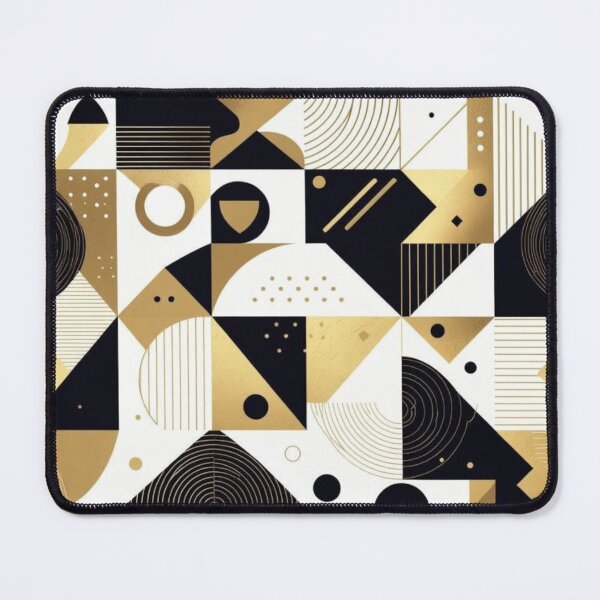 Item preview, Luxury Gold Geometric Pattern – Black & Gold Art Deco Diamonds designed and sold by GuffyGlowVault.