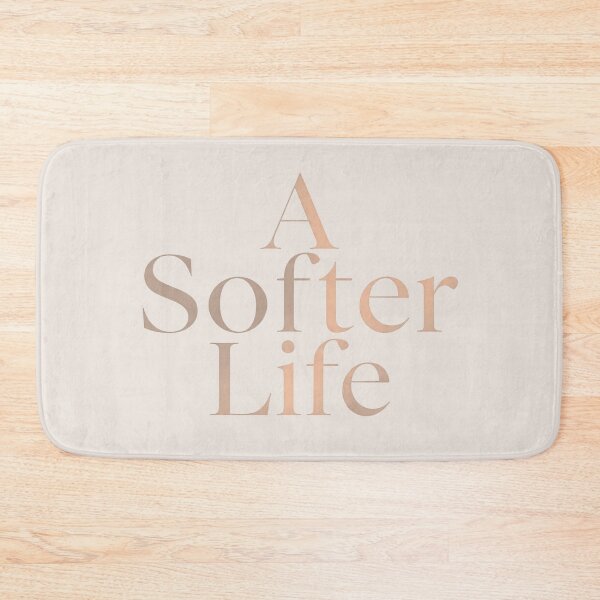 Item preview, A Softer Life – Minimalist Aesthetic Typography, Soft Life Movement Quote, Calm Lifestyle & Self-Care Design designed and sold by PureBrain.