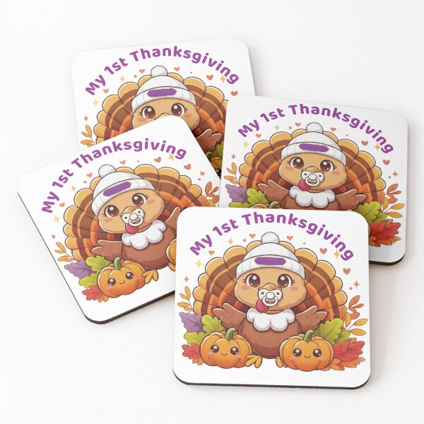 Item preview, Cute Baby Turkey – My First Thanksgiving designed and sold by StickerlyYours369.