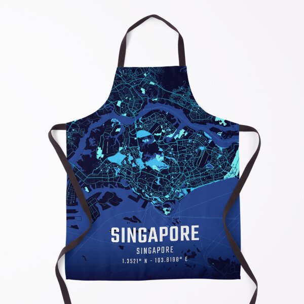 Item preview, Singapore Midnight City Map designed and sold by HomeLivingCo.