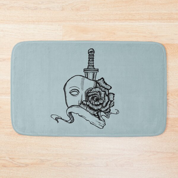 Item preview, Rose, Mask & Dagger | Hand-Drawn Symbolic Design designed and sold by Half Mess.