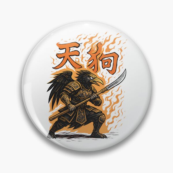 Item preview, Tengu Warrior Japanese Folklore Mythical Bird Demon designed and sold by k3rstman1.
