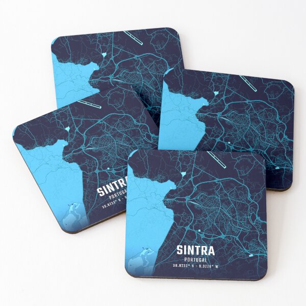 Item preview, Sintra Midnight City Map designed and sold by HomeLivingCo.