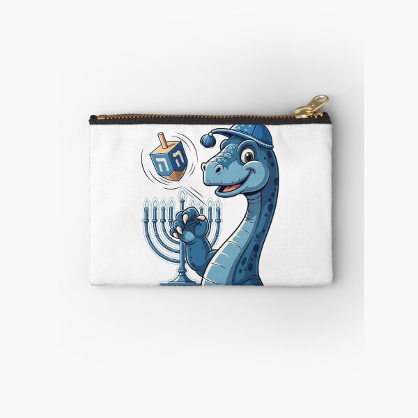 Item preview, Hanukkah Dinosaur – Cute Dreidel & Menorah Design designed and sold by DinoPrints-shop.