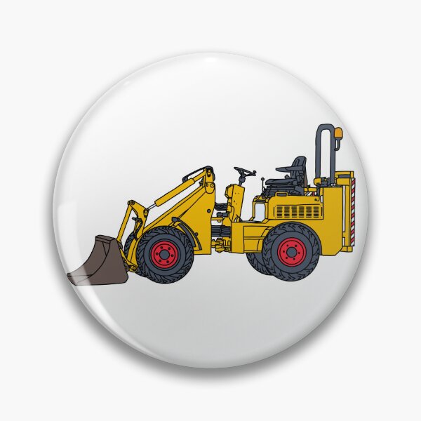 Item preview, Compact Articulated Loader Line Art Illustration with colour designed and sold by ElceMare.