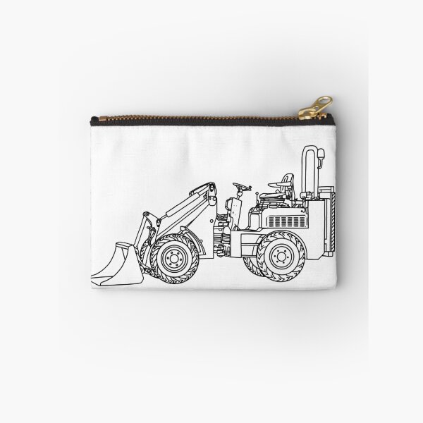 Item preview, Compact Articulated Loader Line Art Illustration designed and sold by ElceMare.