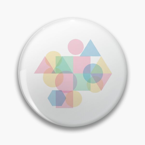 Item preview, Transparent geometry, abstract, pastel colors, overlapping shapes, modern art, white designed and sold by DarkNight9.