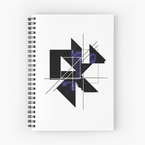 Item preview, Deconstruction, Abstract, Minimalist, Geometry, Inkblots, Modern Art, Black, Blue, White designed and sold by DarkNight9.