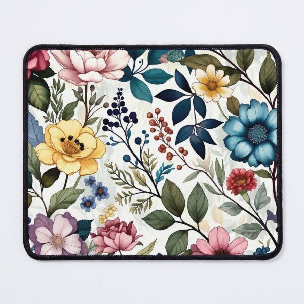 Item preview, Luxury Boho Flowers Pattern – Pastel Gold Wildflower Garden designed and sold by GuffyGlowVault.