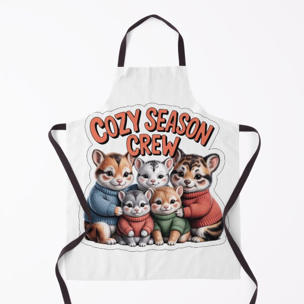 Item preview, Cozy Season Crew (Variant) — Bright Sweaters Photorealistic Winter Animals Sticker designed and sold by MTeesGA.