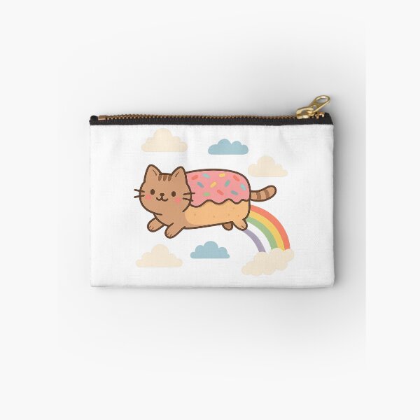 Item preview, 3D Kawaii Flying Pastry Cat With Rainbow Trail | Cute Fantasy Cat Art designed and sold by Steinart.