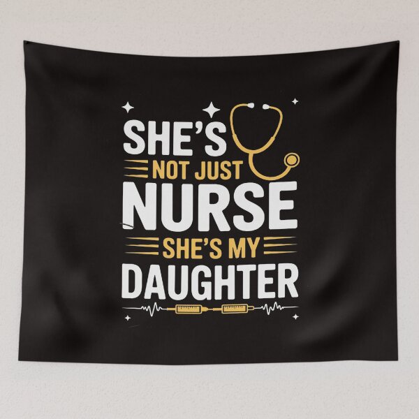 Item preview, My Daughter Is A Nurse Proud Nurse's Mom Dad RN LPN Family designed and sold by MelSurf.