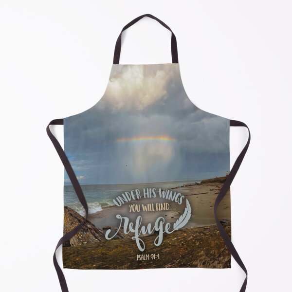 Item preview, Psalm 91:4 “Under His Wings You Will Find Refuge” Christian Coastal Art – Inspirational Bible Verse Design designed and sold by Alaska Magick.