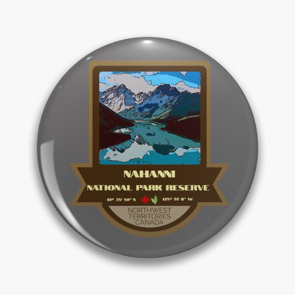 Item preview, Nahanni National Park Reserve Vintage Retro Sticker – Canada National Park Badge Design designed and sold by RouseDesigns.